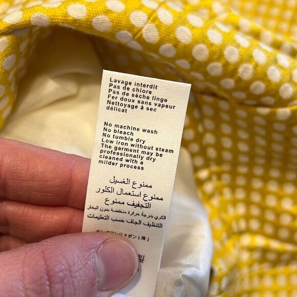 Bonpoint Buttercup Yellow White Dot Flash Shorts Women’s Extra Small - Picture 9 of 9